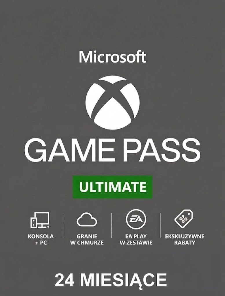 XBOX GAME PASS ULTIMATE 24 MIESIĄCE EA PLAY + LIVE GOLD + CORE